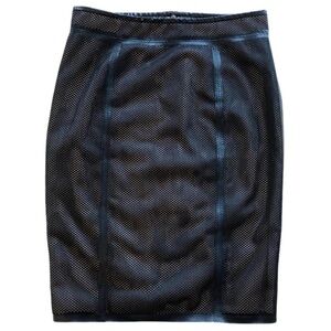 RED Valentino Leather Mid Skirt Size 10 NWT